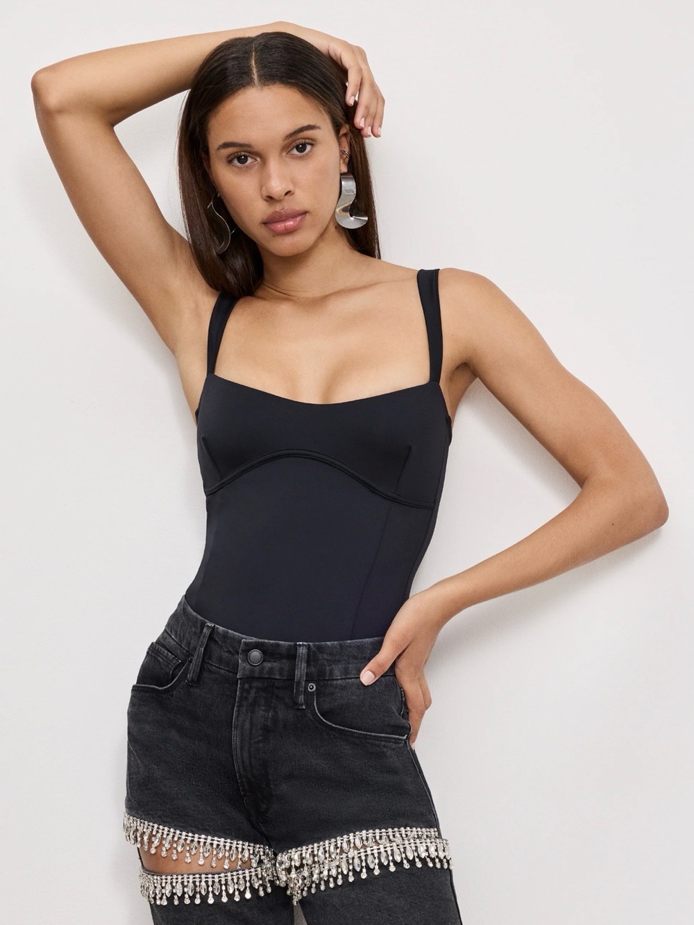 Sweetheart Sculpting Tank Bodysuit - Good American